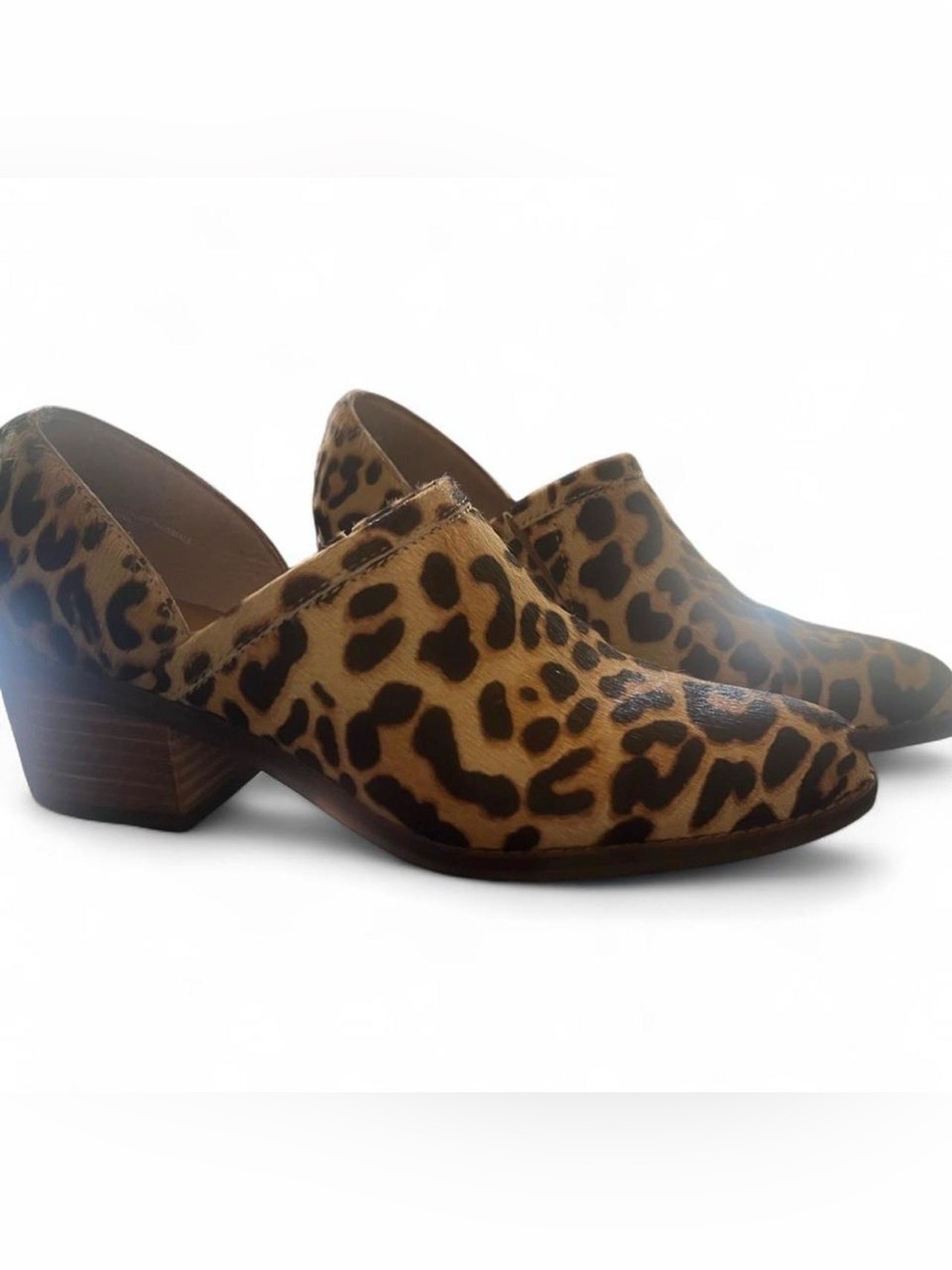 Crown Vintage Leopard-Print Mules - Brown & Black